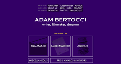 Desktop Screenshot of adambertocci.com