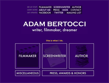Tablet Screenshot of adambertocci.com